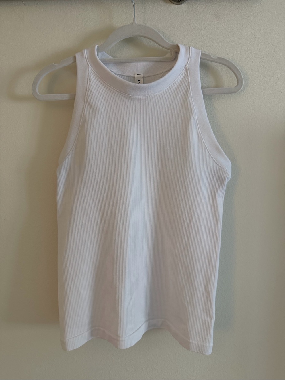Athleta High Neck Tank in White